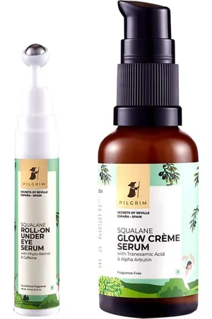 Pilgrim Squalane Instant Skin Reviver Combo - For Fine Lines & Wrinkles, Dark Circles