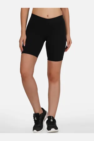 NEU LOOK FASHION Women Black Solid Slim Fit Gym Shorts