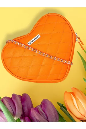 FLYING BERRY Orange Textured Sling Bag