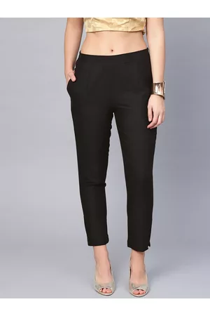 Juniper Women Urban Slim Slim Fit Solid Regular Trousers