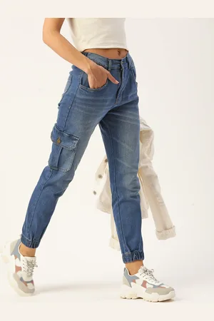 Kook N Keech Women Blue Slim Jogger Fit Light Fade Stretchable Jeans