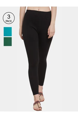 GRACIT Women Pack of 3 Solid Ankle-Length Leggings
