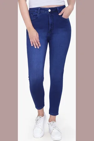 FCK-3 Women Blue Jean High-Rise Light Fade Clean Look Stretchable Jeans