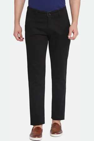 Tahvo Men Black Comfort Chinos Trousers
