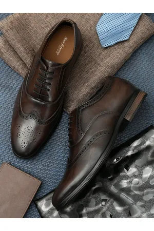 San Frissco Men Brown Solid Formal Oxfords