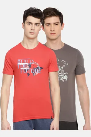 dollar Men Pack Of 2 Printed Round Neck T-shirt