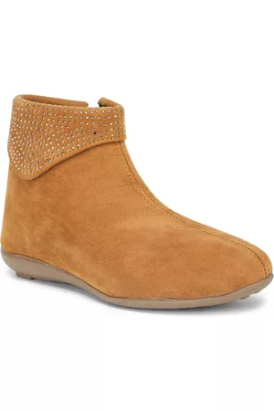 SHEZONE Women Tan Bra Flat Boots