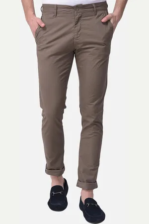 men brown chinos trousers