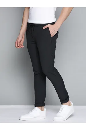 Buy Women PeachColoured Pure Cotton Straight Fit Solid Crop Regular  Trousers online  Looksgudin