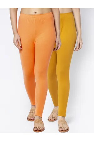 Jinfo Women Pack Of 2 Solid Ankle-Length Leggings