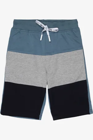 Alan Jones Boys Blue Colourblocked Outdoor Shorts