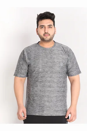 CHKOKKO Men Grey Dri-FIT Training or Gym T-shirt