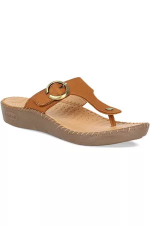 Scholl Women Brown Solid Leather Comfort Heels