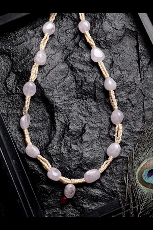 DUGRISTYLE Gold-Toned & Pink Copper Gold-Plated Necklace