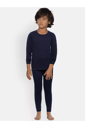 Kanvin Boys Navy Blue Thermal Set