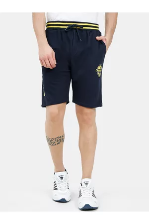 Ardeur Men Navy Blue Cotton Training or Gym Sports Shorts