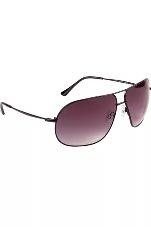 Xpres Unisex Purple Lens & Black Full Rim Aviator Sunglasses 1005 67013 138 C2