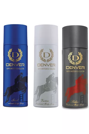 Denver Men Set of Goal - Victor - Rider Deodorant Body Spray 200 ml each