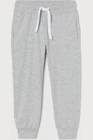 H&M Boys Grey Melange Jersey Joggers