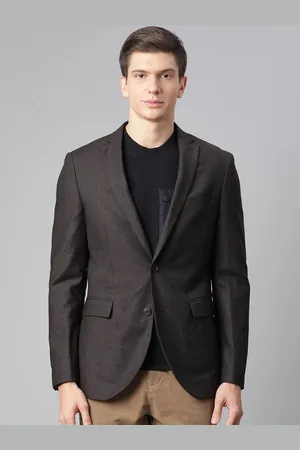 Matinique Men Brown Solid Single-Breasted Casual Blazer