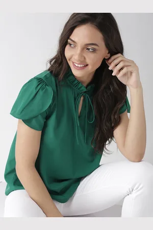 Mast & Harbour Women Green Solid Top
