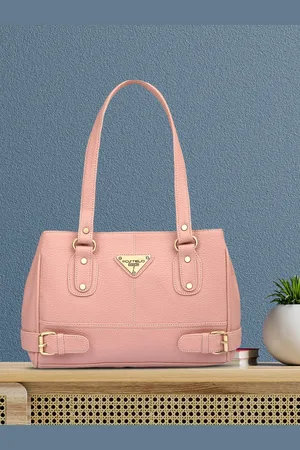 FOSTELO Pink Textured Shoulder Bag