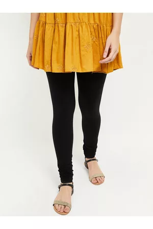 Max Collection Women Black Solid Skinny Fit Leggings