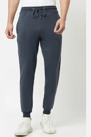 THE DAILY OUTFITS Men Grey Solid Cotton Joggers