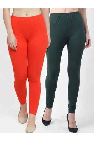 Jinfo Women Pack Of 2 Solid Ankle-Length Leggings
