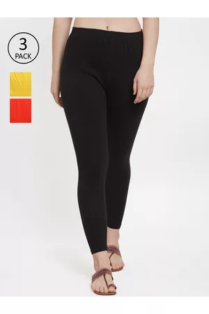 GRACIT Women Pack of 3 Solid Leggings