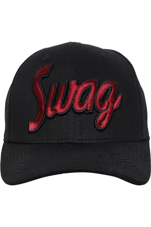 FabSeasons Unisex Black Embroidered Baseball Cap