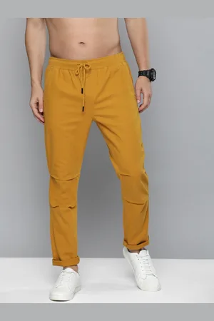 HERE&NOW Men Mustard Yellow Chinos
