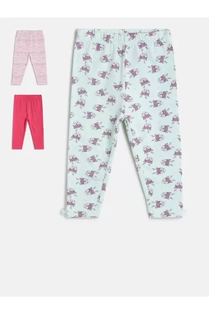 MINI KLUB Infant Girls Pack Of 3 Cotton Leggings