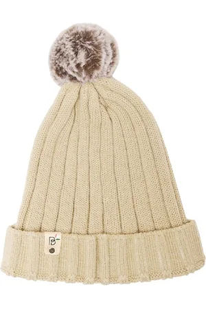 Bharatasya Women Beige & Brown Beanie