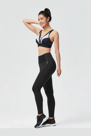 DECATHLON Women Black Solid Ankle-Length Leggings
