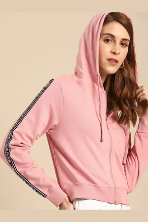 DressBerry Women Pink Solid Sweatshirt