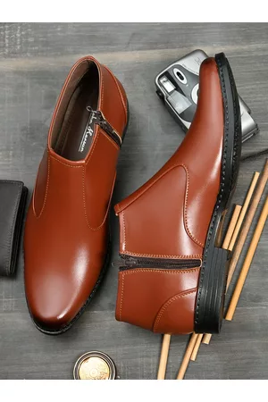 John Karsun Men Tan Brown Semiformal Slip-Ons