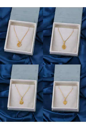 Brandsoon Set of 4 Gold-Toned Brass Gold-Plated Chain
