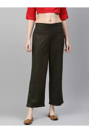 Buy Palazzo Pants with Elasticated Waist Online at Best Prices in India -  JioMart.