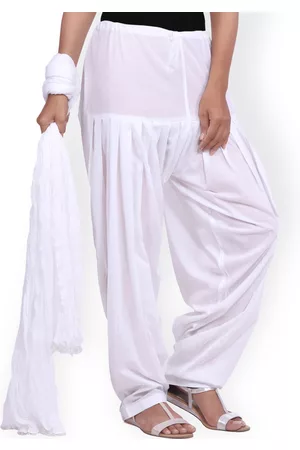 Jaipur White Patiala and Dupatta