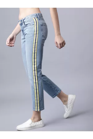 Tokyo Talkies Women Blue Boyfriend Fit Jeans