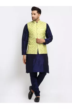 Kraft Men Kurta and Churidar with Embroidered Nehru jacket
