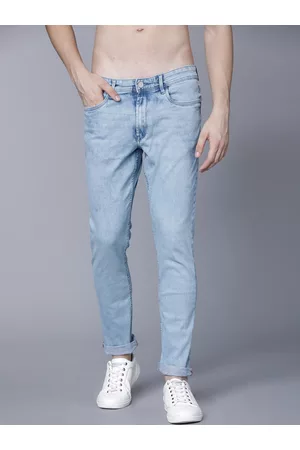 LocoMotive Men Blue Slim Fit Mid-Rise Clean Look Stretchable Jeans