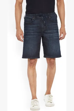 EVERBLUE Men Washed Slim fit Stretchable Denim Shorts