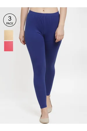 Jinfo Women Pack Of 3 Solid Ankle-Length Leggings