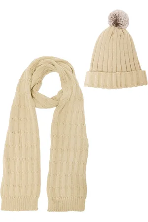 Bharatasya Women Beige Beanie