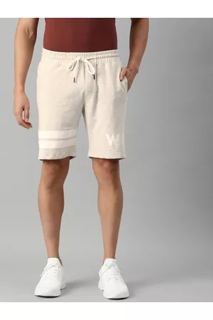 WROGN Men Beige Mid-Rise Regular Shorts