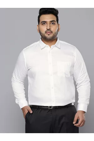 DENNISON Men White Smart Slim Fit Opaque Pure Cotton Formal Shirt