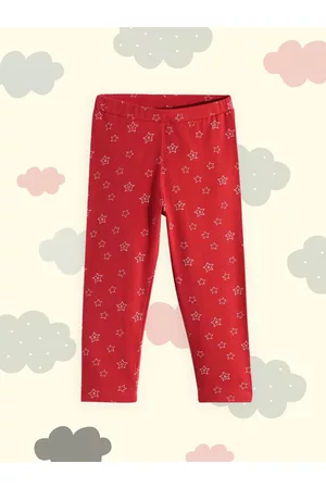 Ralph Lauren Girls Red Conversational Printed Track Pants