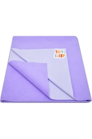 TIDY SLEEP Kids Purple Solid Water Resistant Mattress Protector